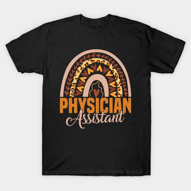 Physician Assistant Rainbow T-Shirt by White Martian